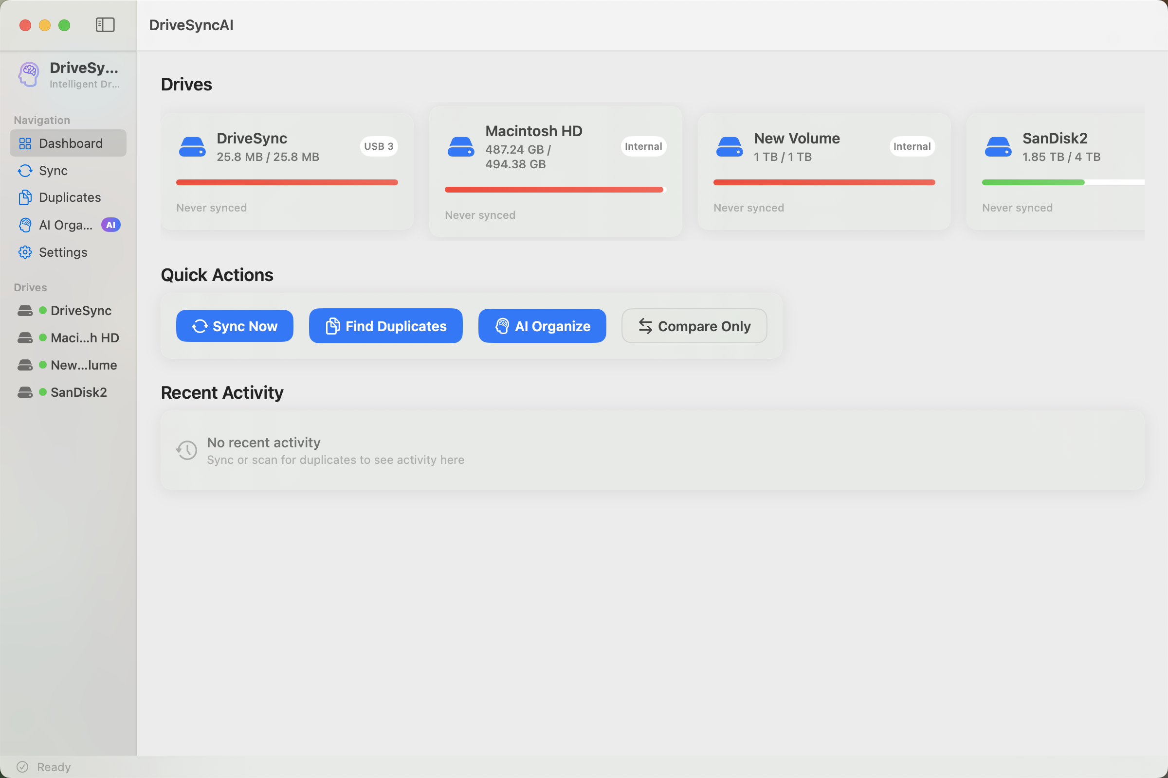 DriveSyncAI Dashboard